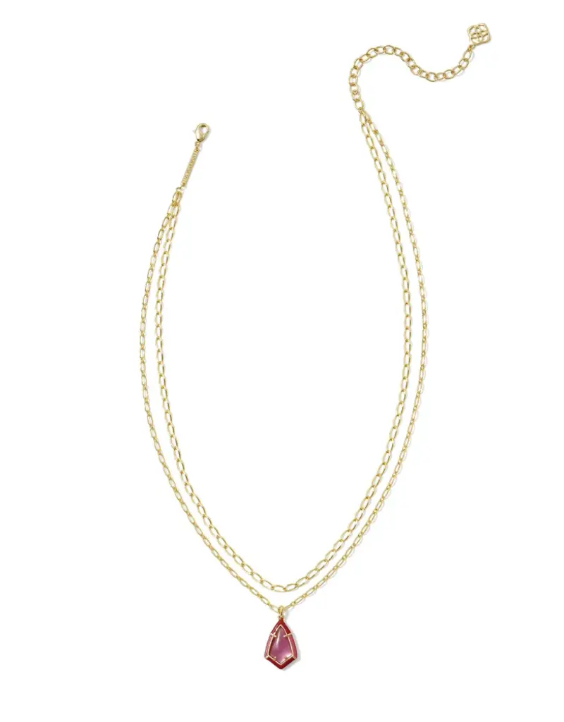 KENDRA SCOTT Camry Enamel Frame Multi-Strand Necklace