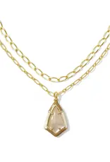 KENDRA SCOTT Camry Enamel Frame Multi-Strand Necklace