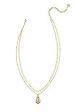 KENDRA SCOTT Camry Enamel Frame Multi-Strand Necklace