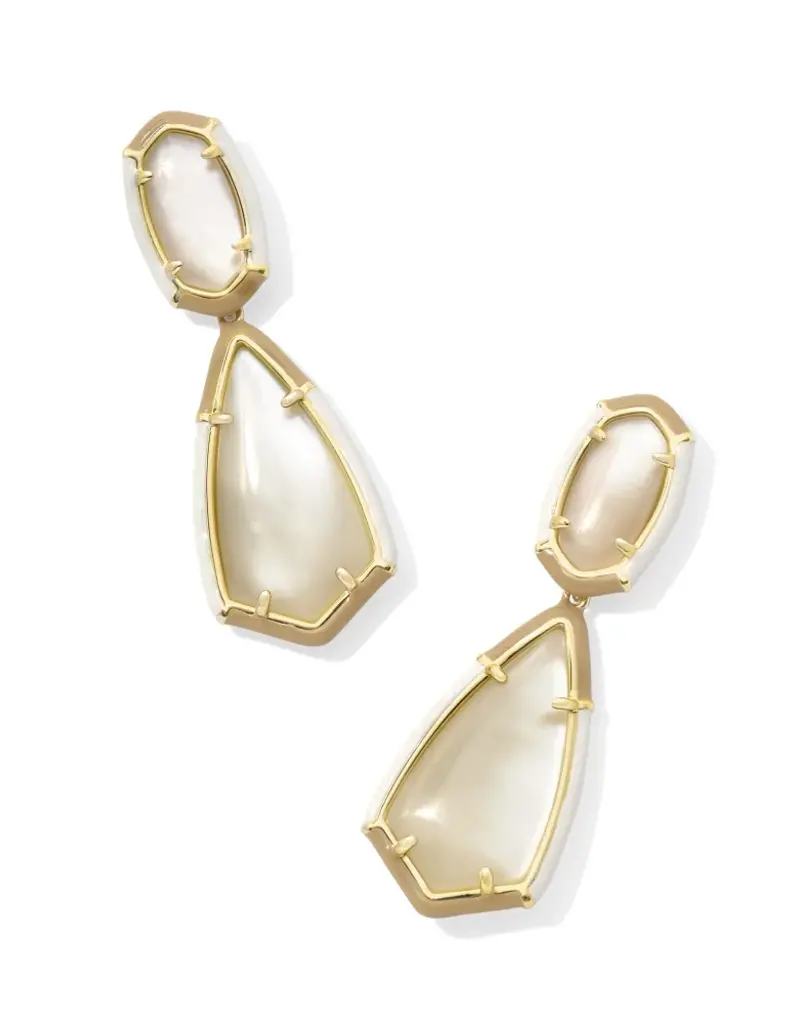 KENDRA SCOTT Camry Enamel Framed Statement Earring