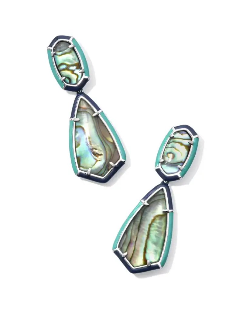 KENDRA SCOTT Camry Enamel Framed Statement Earring