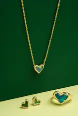 KENDRA SCOTT Framed Ari Heart Pendant Necklace