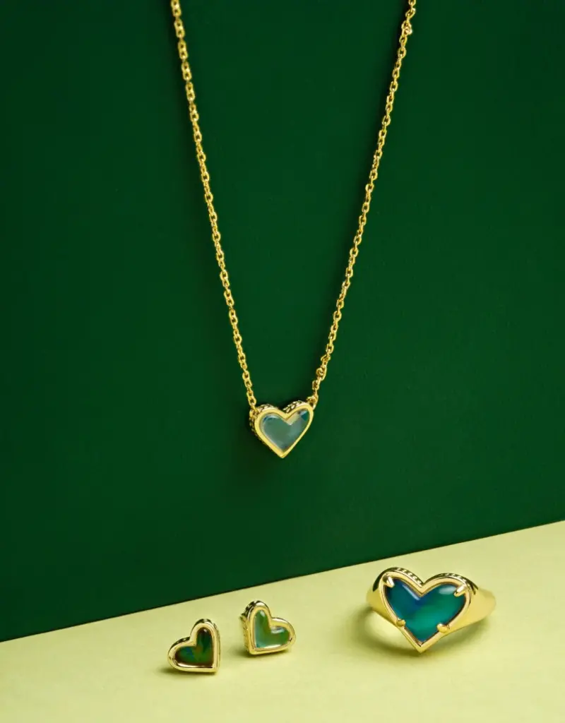 KENDRA SCOTT Framed Ari Heart Pendant Necklace