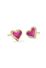 KENDRA SCOTT Framed Ari Heart Stud Earring