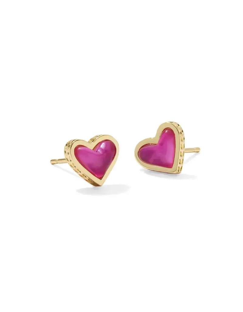 KENDRA SCOTT Framed Ari Heart Stud Earring