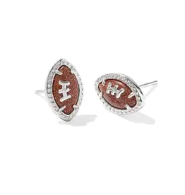 KENDRA SCOTT Football Stud Earring