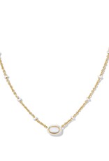 KENDRA SCOTT Mini Elisa Enamel Frame Pendant Necklace