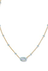 KENDRA SCOTT Mini Elisa Enamel Frame Pendant Necklace