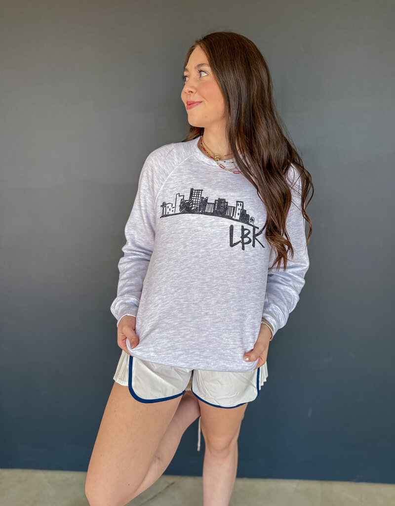 J.HOFFMAN'S **JHOFF ORIGINAL DESIGN** Lubbock Skyline Sketch Sweatshirt