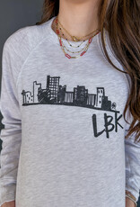 J.HOFFMAN'S **JHOFF ORIGINAL DESIGN** Lubbock Skyline Sketch Sweatshirt