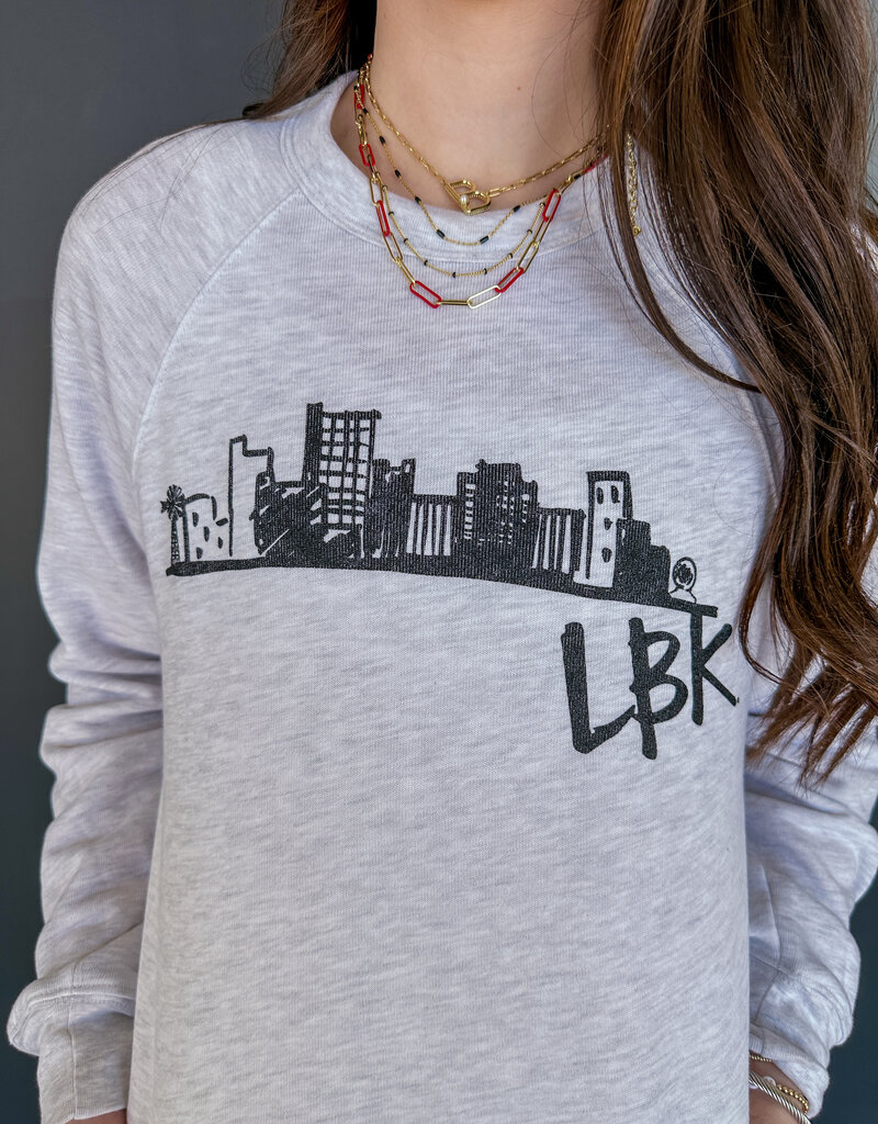 J.HOFFMAN'S **JHOFF ORIGINAL DESIGN** Lubbock Skyline Sketch Sweatshirt