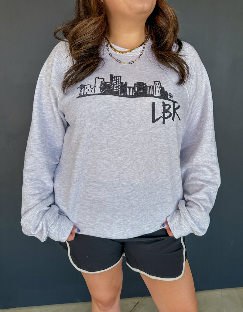 J.HOFFMAN'S **JHOFF ORIGINAL DESIGN** Lubbock Skyline Sketch Sweatshirt