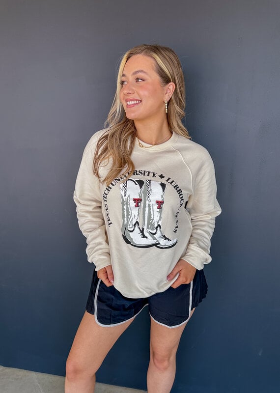 J.HOFFMAN'S - LICENSE **JHOFF ORIGINAL DESIGN** Rockin' Boots Sweatshirt