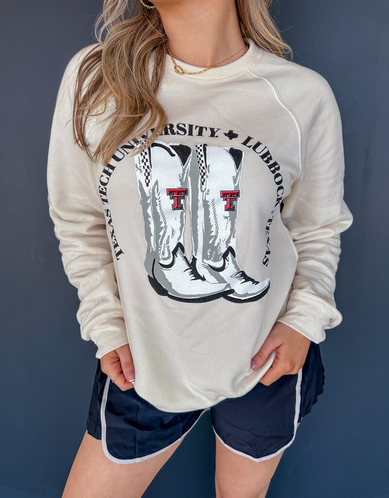 J.HOFFMAN'S - LICENSE **JHOFF ORIGINAL DESIGN** Rockin' Boots Sweatshirt