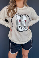 J.HOFFMAN'S - LICENSE **JHOFF ORIGINAL DESIGN** Rockin' Boots Sweatshirt