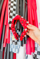 J.HOFFMAN'S Charleigh Headband - Red/Blk