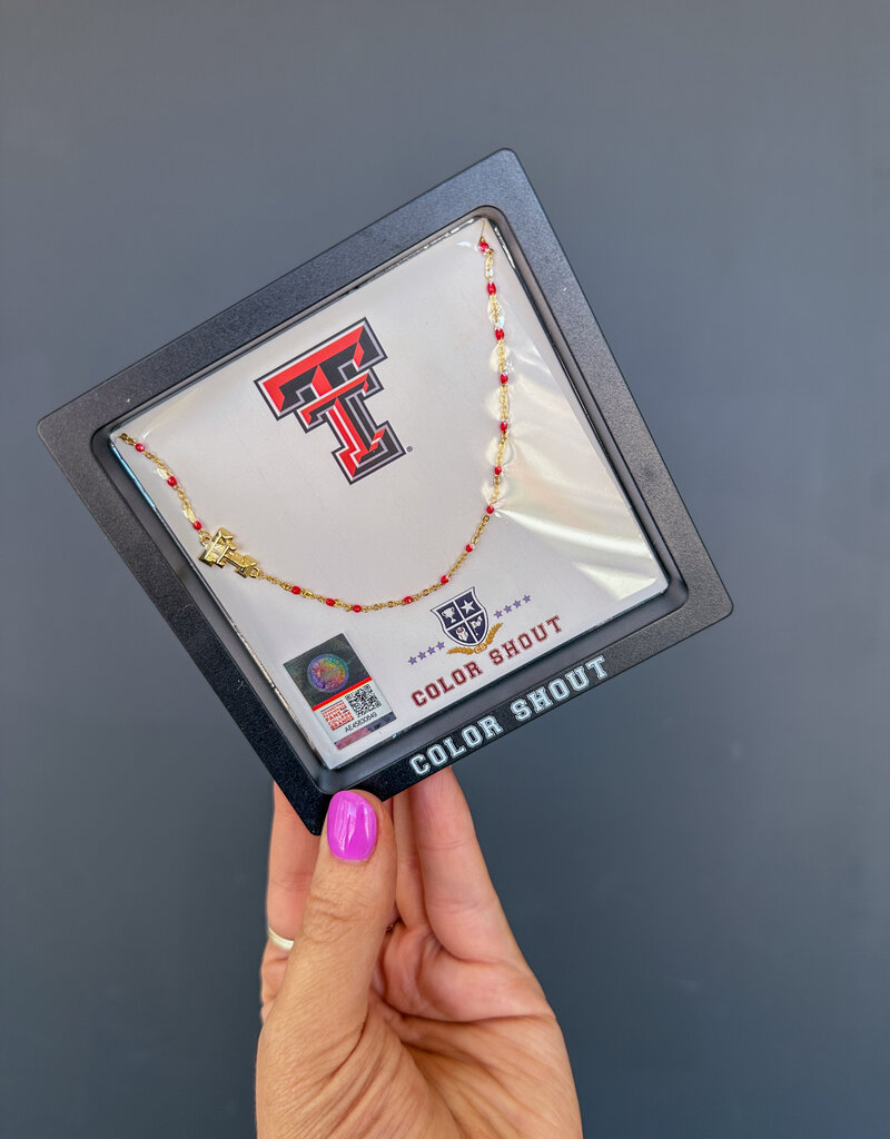 J.HOFFMAN'S Texas Tech Side Necklace