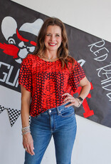 J.HOFFMAN'S State of Mind Top - Red/Blk