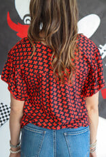 J.HOFFMAN'S State of Mind Top - Red/Blk