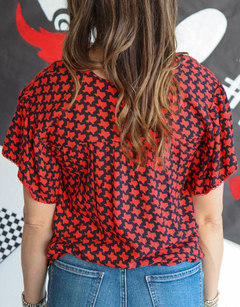 J.HOFFMAN'S State of Mind Top - Red/Blk