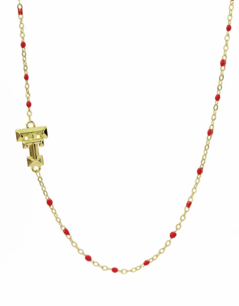 J.HOFFMAN'S Texas Tech Side Necklace