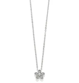 Enchanting Flower Necklace in Silver