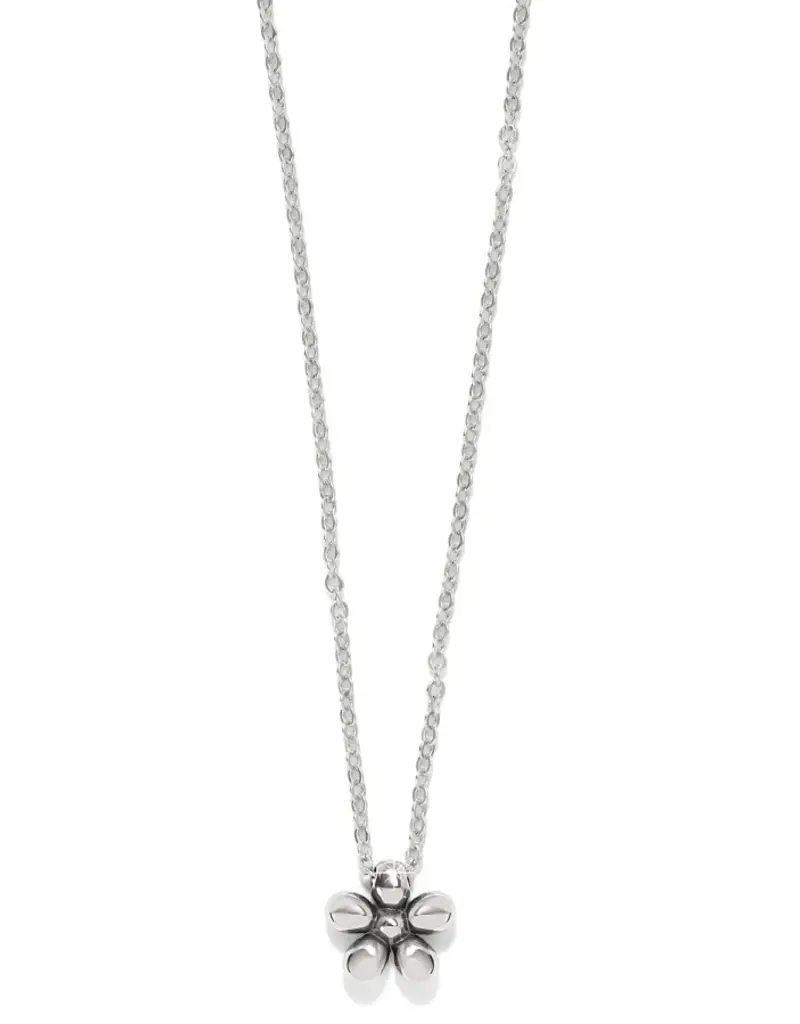 Enchanting Flower Necklace in Silver