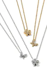 Enchanting Flower Necklace in Silver