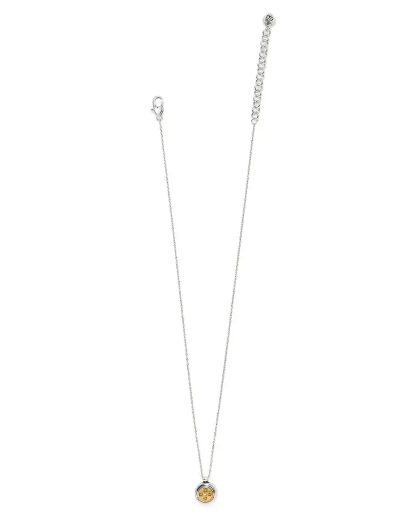 Mosaic Round Two Tone Necklace