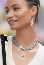 Mosaic Round Two Tone Necklace