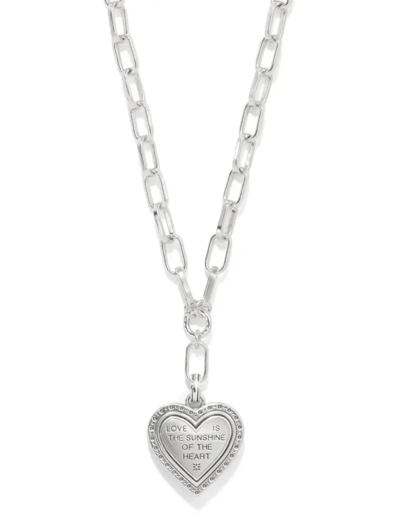 Mosaic Heart Two Tone Necklace