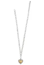 Mosaic Heart Two Tone Necklace