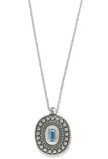 Pretty Tough Gem Necklace in Blue Topaz