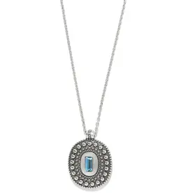 Pretty Tough Gem Necklace in Blue Topaz