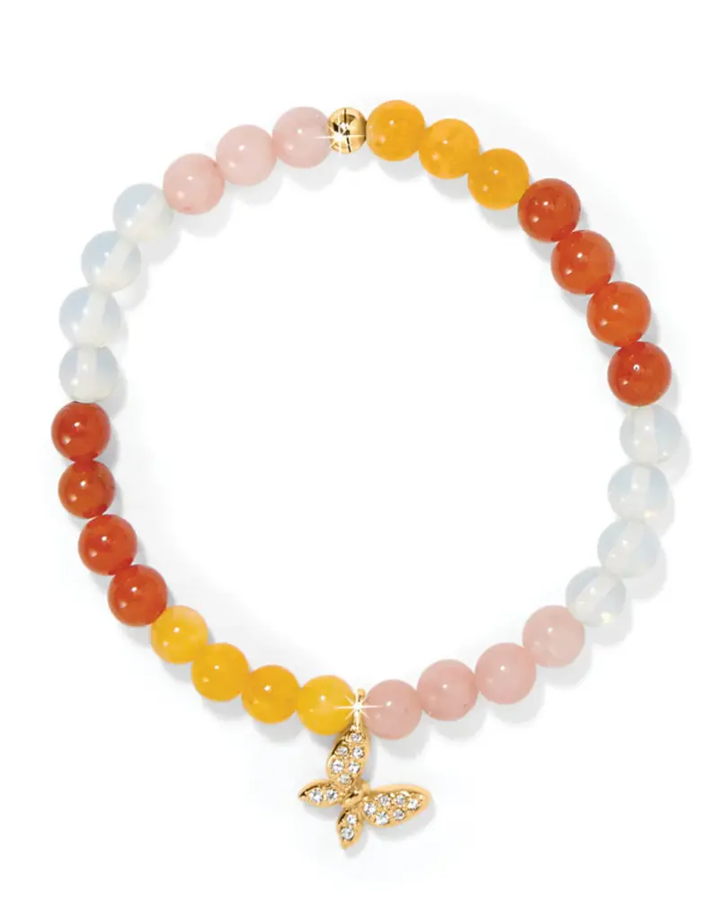 Enchanting Butterfly Stretch Bracelet in Gold