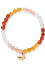 Enchanting Butterfly Stretch Bracelet in Gold