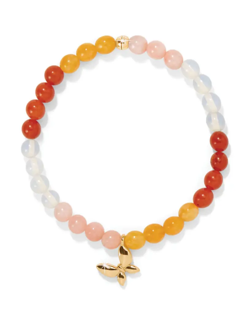 Enchanting Butterfly Stretch Bracelet in Gold