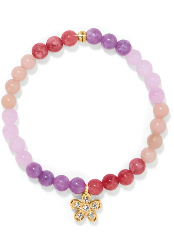 Enchanting Flower Stretch Bracelet in Gold