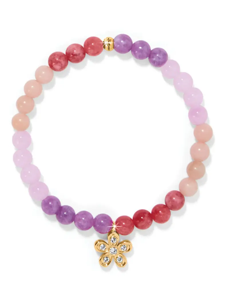 Enchanting Flower Stretch Bracelet in Gold