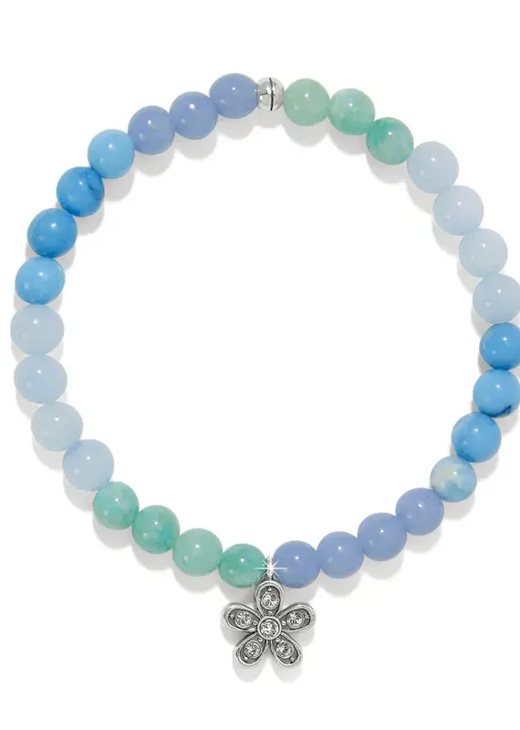 Enchanting Flower Stretch Bracelet in Silver