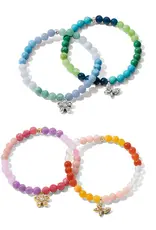 Enchanting Flower Stretch Bracelet in Silver