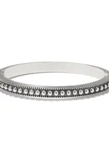 Pretty Tough Gem Hinged Bangle in Blue Topaz