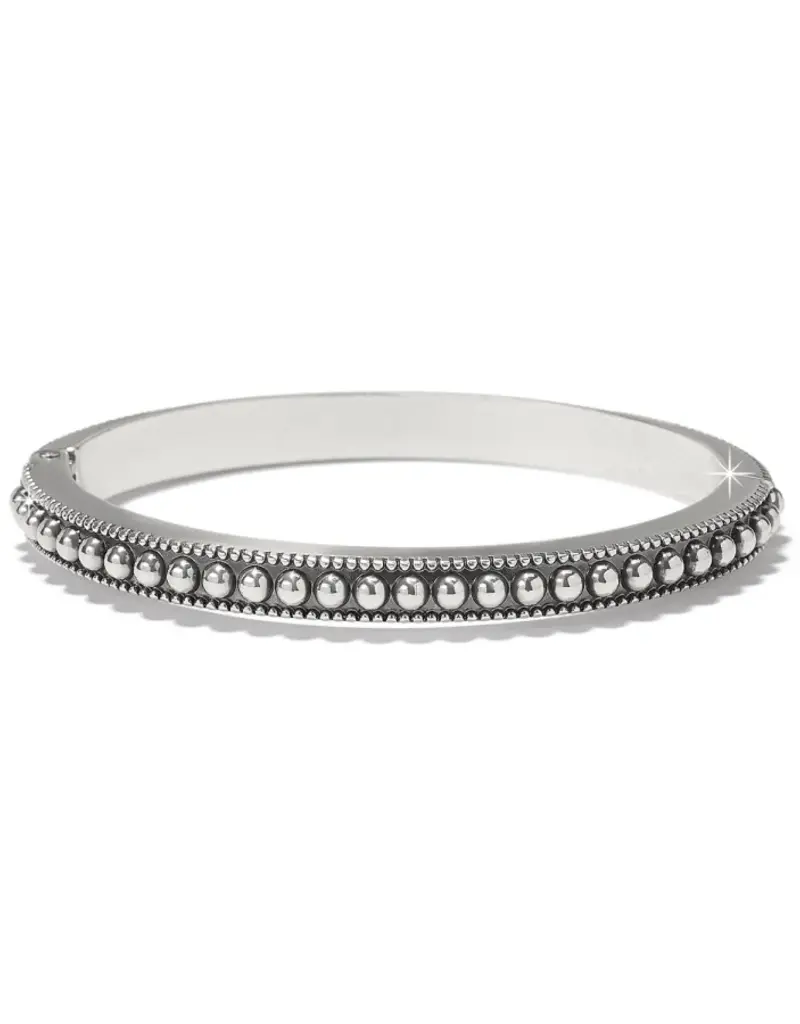 Pretty Tough Gem Hinged Bangle in Blue Topaz