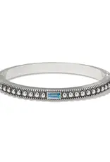 Pretty Tough Gem Hinged Bangle in Blue Topaz