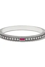 Pretty Tough Gem Hinged Bangle in Amethyst