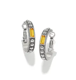 Pretty Tough Gem Hoop In Light Topaz