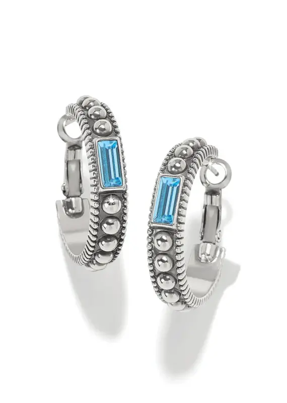 Pretty Tough Gem Hoop in Blue Topaz
