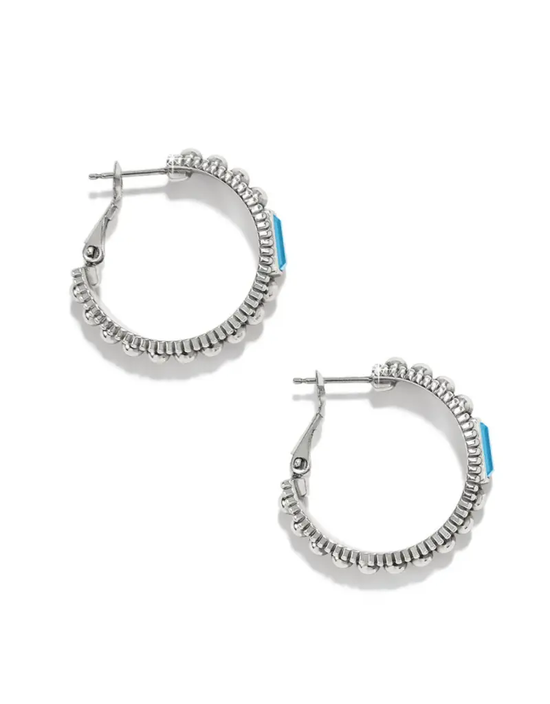 Pretty Tough Gem Hoop in Blue Topaz