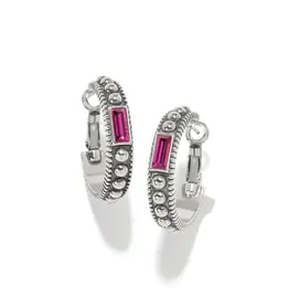 Pretty Tough Gem Hoop in Amethyst