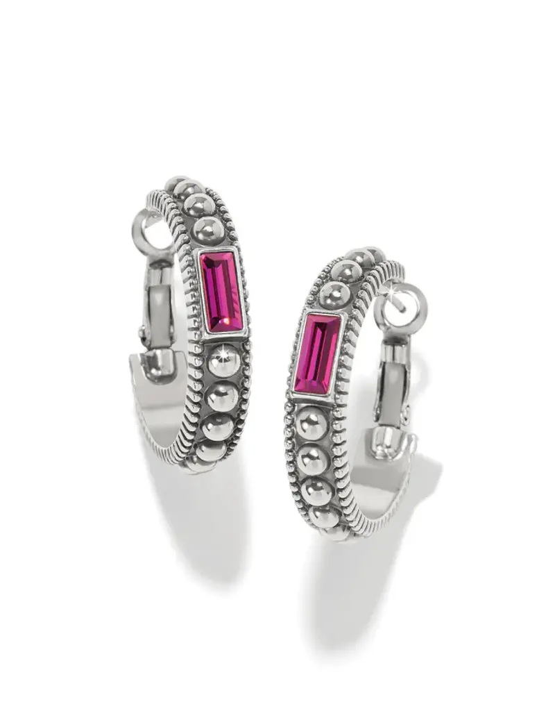 Pretty Tough Gem Hoop in Amethyst